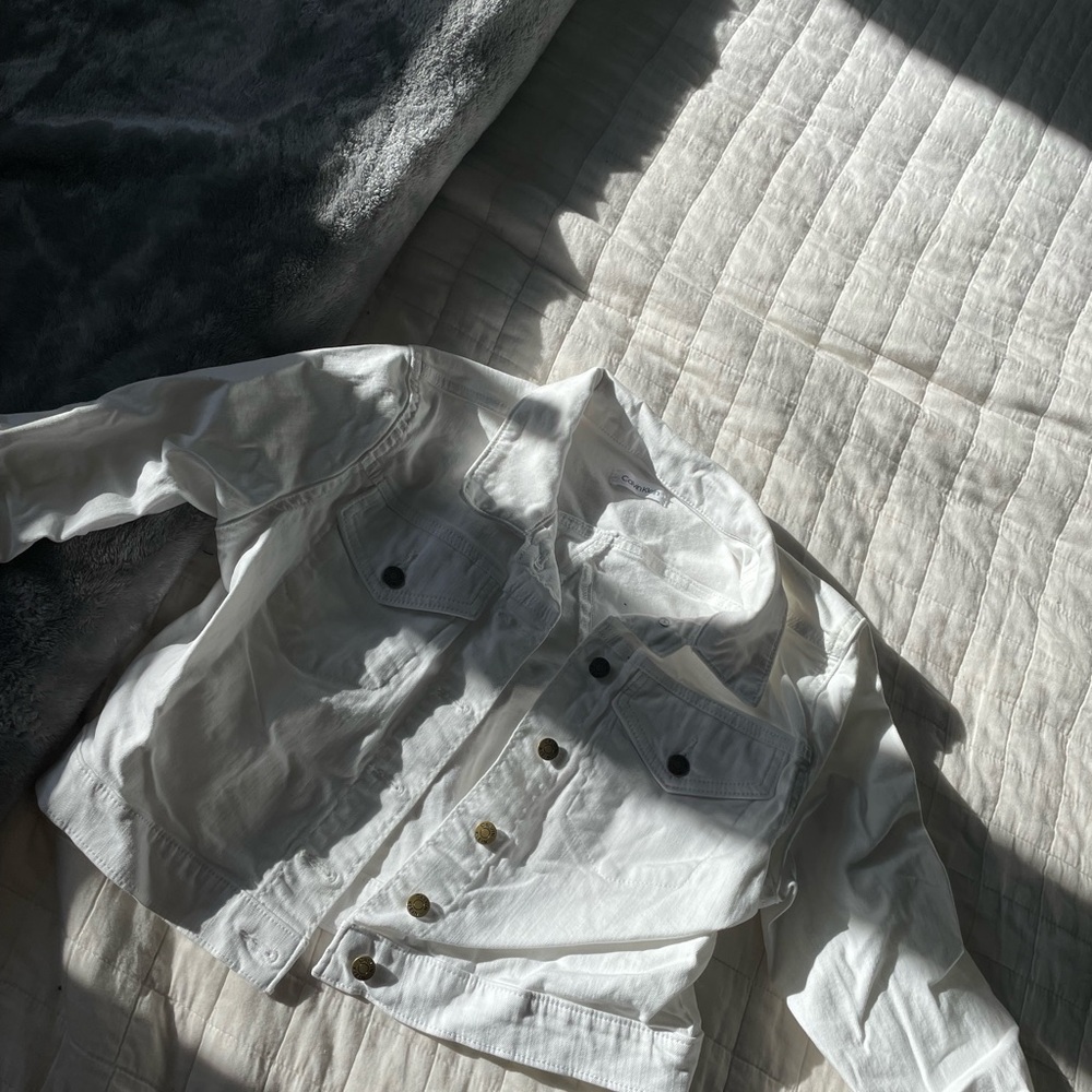 Calvin Klein Kids Ivory Jean Jacket